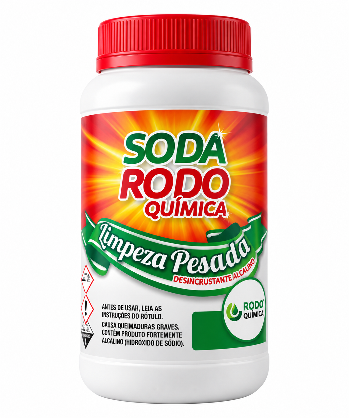 Soda Cáustica Limpeza Pesada 1 Kg - Rodoquímica
