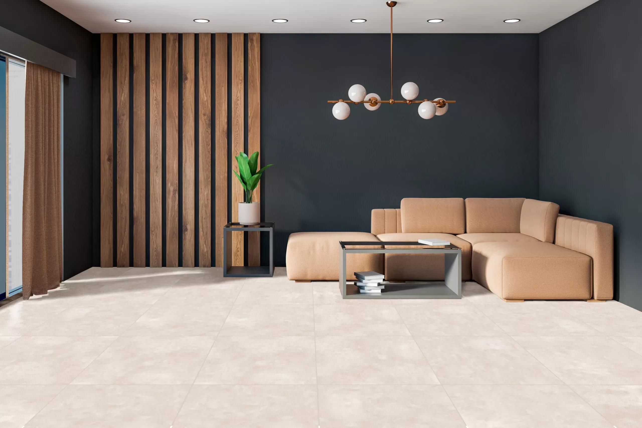 Ambiente com piso cerâmico